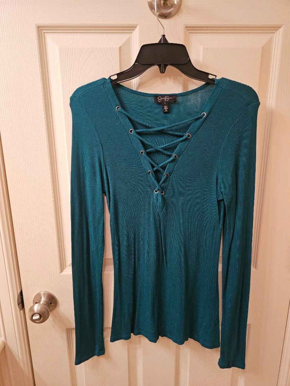 NWOT Jessica Simpson Large Teal Blouse